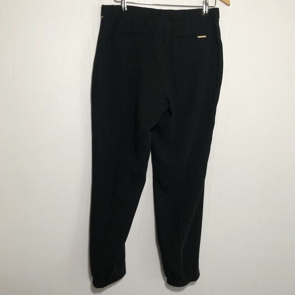 Chico's Pants Women Small 0.5 Black Label Dressy Jogger Gold Exposed Zipper - Picture 9 of 11